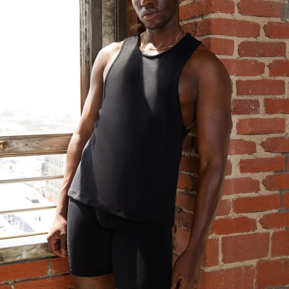 Savage Fenty 1900s Rib Sleep Tank Black XL NWT and in packaging